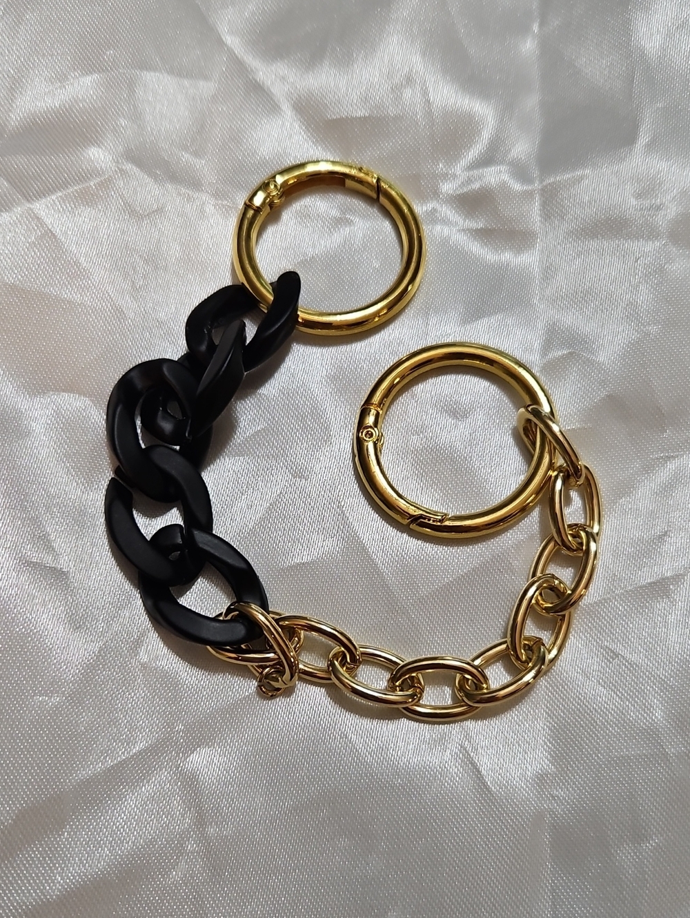 Gold Tone Extender and Acrylic Chain